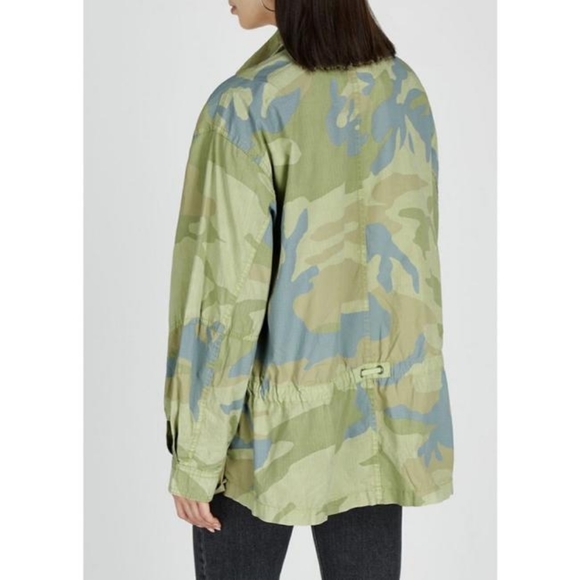 Free People Green Lead The Way Camouflage Field Jacket - Picture 8 of 9